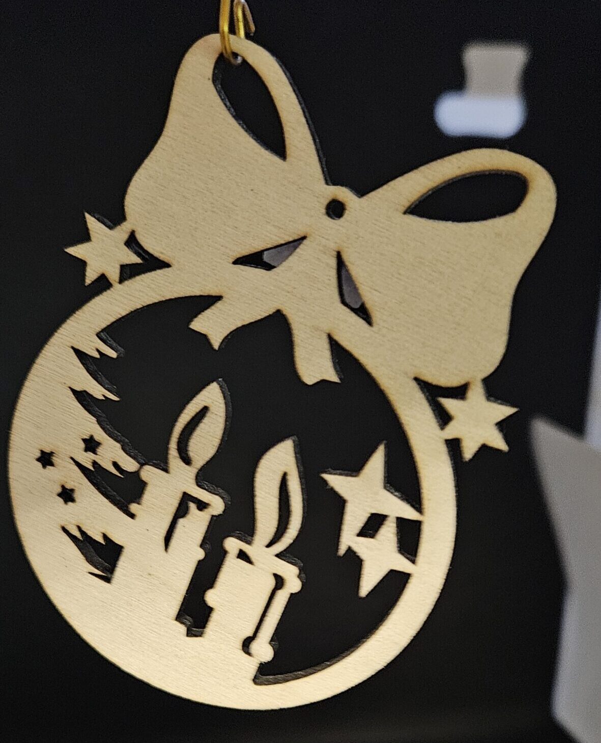 Anhänger Kerze/Schleife