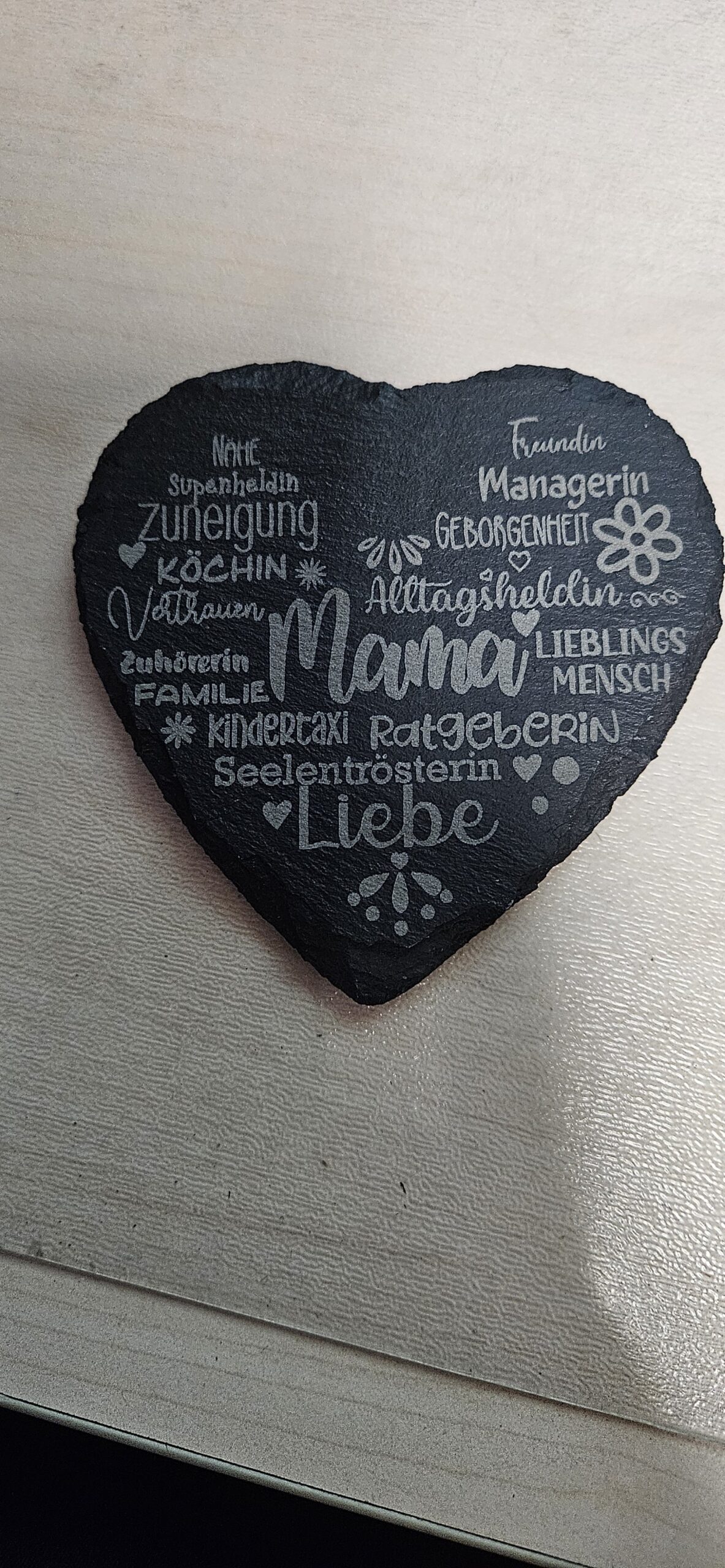 Untersetzer Herz Mama